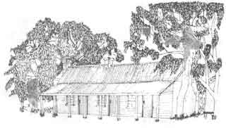 Sketch of Budgee Budgee Inn, courtesy of Ross Webb