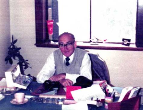 Norman as audit manager in Qantas c1970. 